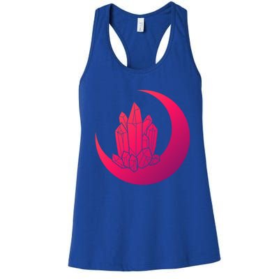 Crystal Moon Witch Wicca Witchcraft Witch Witches Moon Gift Women's Racerback Tank