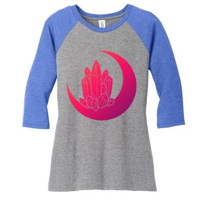 Crystal Moon Witch Wicca Witchcraft Witch Witches Moon Gift Women's Tri-Blend 3/4-Sleeve Raglan Shirt