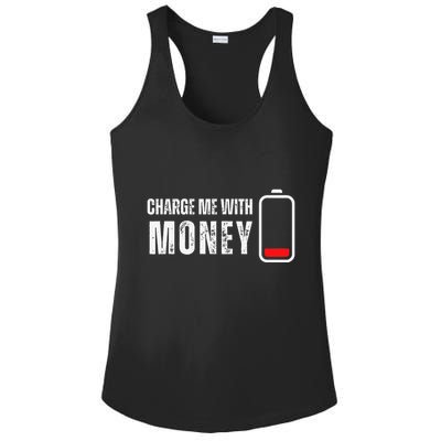Charge Me With Money Funny Cash Money Lover Ladies PosiCharge Competitor Racerback Tank