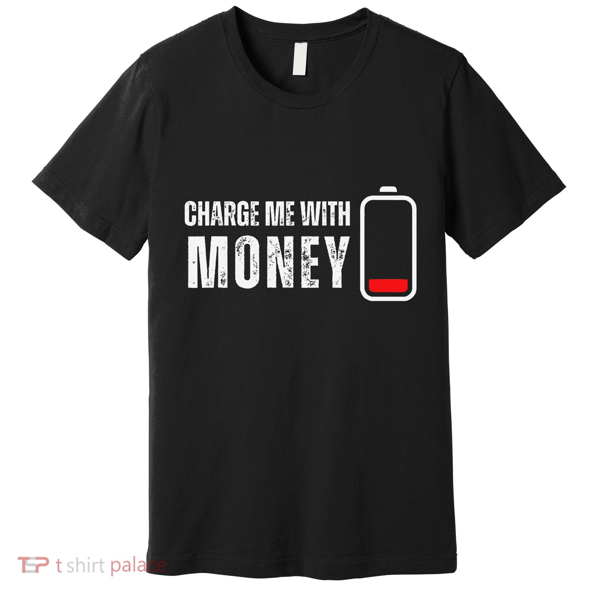 Charge Me With Money Funny Cash Money Lover Premium T-Shirt