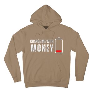 Charge Me With Money Funny Cash Money Lover Hoodie