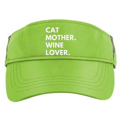 Cat Mother Wine Lover Funny Cat Owner Adult Drive Performance Visor