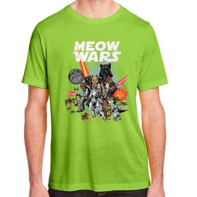 Cat Meow Wars Funny Cat Wars Cat Adult ChromaSoft Performance T-Shirt