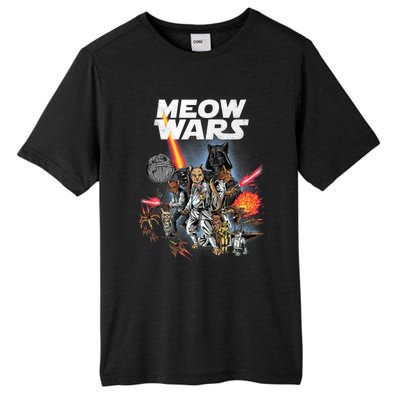 Cat Meow Wars Funny Cat Wars Cat Tall Fusion ChromaSoft Performance T-Shirt