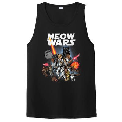 Cat Meow Wars Funny Cat Wars Cat PosiCharge Competitor Tank