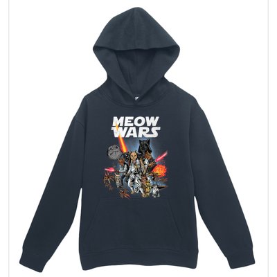 Cat Meow Wars Funny Cat Wars Cat Urban Pullover Hoodie