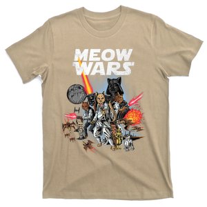 Cat Meow Wars Funny Cat Wars Cat T-Shirt