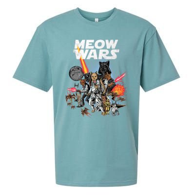 Cat Meow Wars Funny Cat Wars Cat Sueded Cloud Jersey T-Shirt