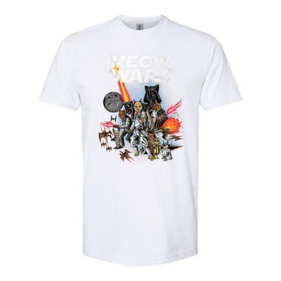 Cat Meow Wars Funny Cat Wars Cat Softstyle CVC T-Shirt