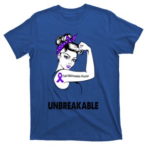 Chiari Malformation Warrior Unbreakable Gift Awareness Cool Gift T-Shirt