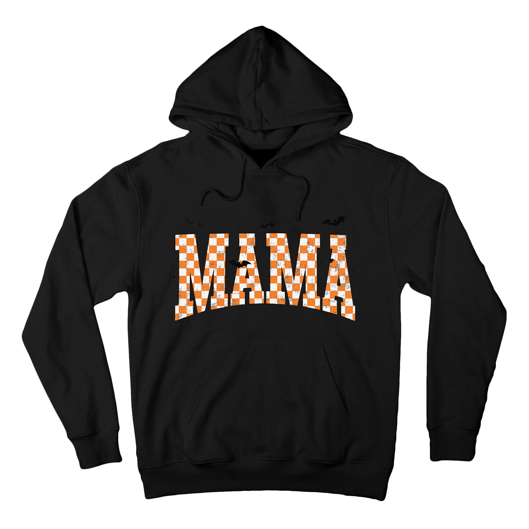 Checkerboard Mama With Spider Halloween Mama Spooky Vibes Gift Tall Hoodie
