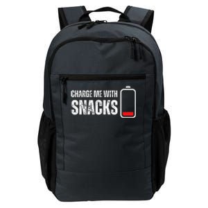 Charge Me With Snacks Funny Snack Lover Daily Commute Backpack