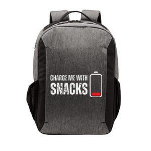 Charge Me With Snacks Funny Snack Lover Vector Backpack