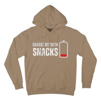 Charge Me With Snacks Funny Snack Lover Hoodie