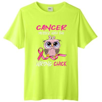 Cancer Messed With The Wrong Chick Cute Breast Cancer Gifts Tall Fusion ChromaSoft Performance T-Shirt