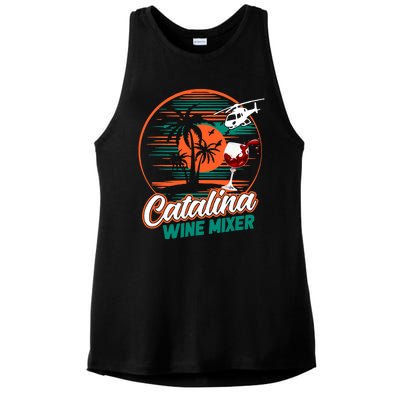 Ca.Talina Mixer Wine Ladies PosiCharge Tri-Blend Wicking Tank