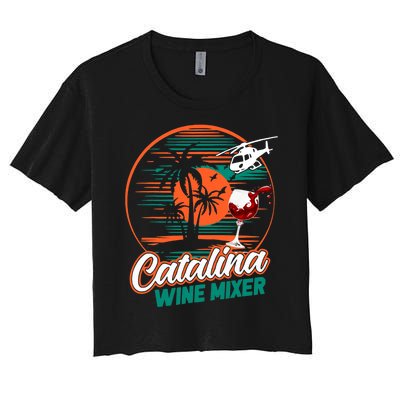 Ca.Talina Mixer Wine Women's Crop Top Tee