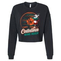 Ca.Talina Mixer Wine Cropped Pullover Crew