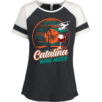 Ca.Talina Mixer Wine Enza Ladies Jersey Colorblock Tee