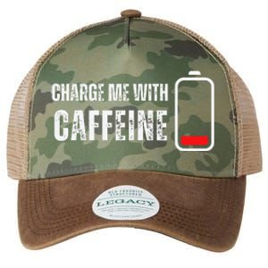 Charge Me With Caffeine Funny Coffee Lover Legacy Tie Dye Trucker Hat