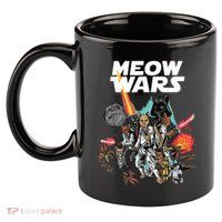 Cat Meow Wars Funny Cat Wars Cat 11oz C Handle Ceramic Mug