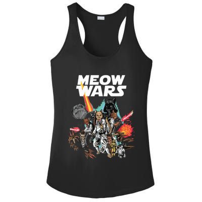 Cat Meow Wars Funny Cat Wars Cat Ladies PosiCharge Competitor Racerback Tank