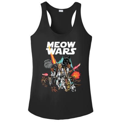 Cat Meow Wars Funny Cat Wars Cat Ladies PosiCharge Competitor Racerback Tank