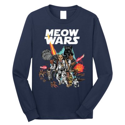 Cat Meow Wars Funny Cat Wars Cat Long Sleeve Shirt