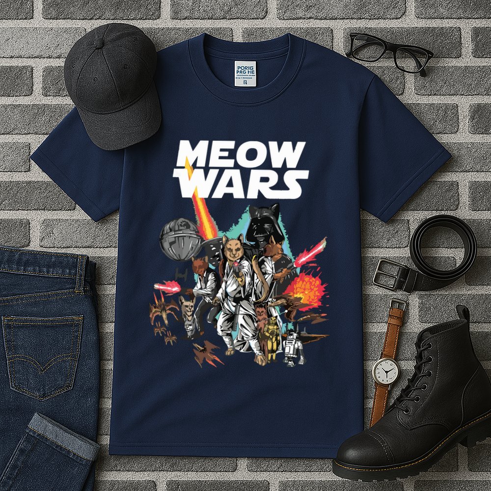 Cat Meow Wars Funny Cat Wars Cat Tall T-Shirt