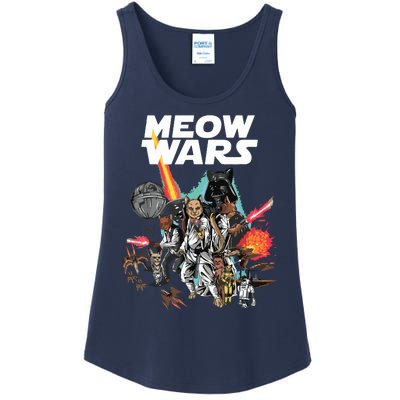 Cat Meow Wars Funny Cat Wars Cat Ladies Essential Tank