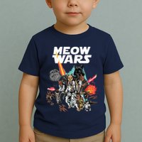 Cat Meow Wars Funny Cat Wars Cat Toddler T-Shirt