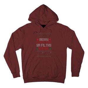 Christmas Merry Xmas Ya Filthy Animal Meme Lol Ugly Xmas Hoodie