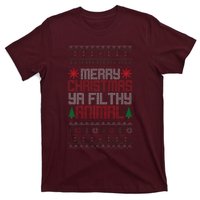 Christmas Merry Xmas Ya Filthy Animal Meme Lol Ugly Xmas T-Shirt