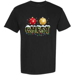 Chestnuts Matching Xmas Funny Christmas Couples Chest Nuts Garment-Dyed Heavyweight T-Shirt