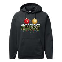 Chestnuts Matching Xmas Funny Christmas Couples Chest Nuts Performance Fleece Hoodie