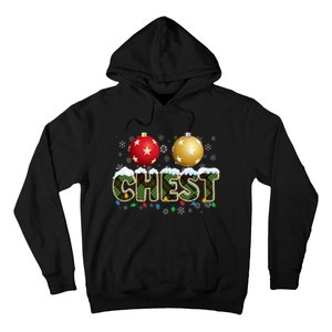 Chestnuts Matching Xmas Funny Christmas Couples Chest Nuts Hoodie