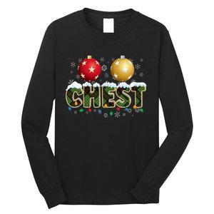 Chestnuts Matching Xmas Funny Christmas Couples Chest Nuts Long Sleeve Shirt