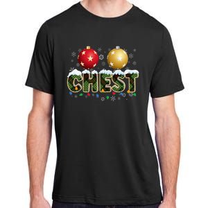 Chestnuts Matching Xmas Funny Christmas Couples Chest Nuts Adult ChromaSoft Performance T-Shirt