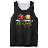 Chestnuts Matching Xmas Funny Christmas Couples Chest Nuts Mesh Reversible Basketball Jersey Tank