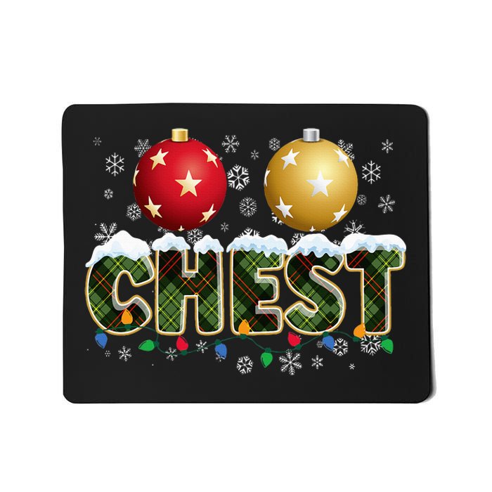 Chestnuts Matching Xmas Funny Christmas Couples Chest Nuts Mousepad