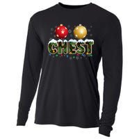 Chestnuts Matching Xmas Funny Christmas Couples Chest Nuts Cooling Performance Long Sleeve Crew