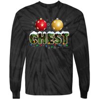 Chestnuts Matching Xmas Funny Christmas Couples Chest Nuts Tie-Dye Long Sleeve Shirt