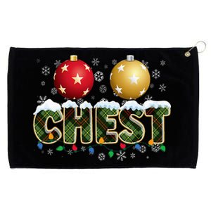 Chestnuts Matching Xmas Funny Christmas Couples Chest Nuts Grommeted Golf Towel