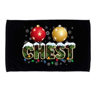 Chestnuts Matching Xmas Funny Christmas Couples Chest Nuts Microfiber Hand Towel