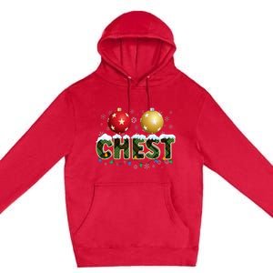 Chestnuts Matching Xmas Funny Christmas Couples Chest Nuts Premium Pullover Hoodie