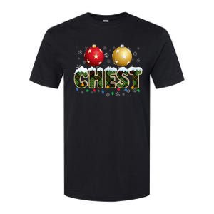 Chestnuts Matching Xmas Funny Christmas Couples Chest Nuts Softstyle CVC T-Shirt