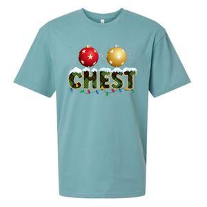 Chestnuts Matching Xmas Funny Christmas Couples Chest Nuts Sueded Cloud Jersey T-Shirt