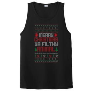 Christmas Merry Xmas Ya Filthy Animal Meme Lol Ugly Xmas PosiCharge Competitor Tank