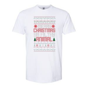 Christmas Merry Xmas Ya Filthy Animal Meme Lol Ugly Xmas Softstyle CVC T-Shirt