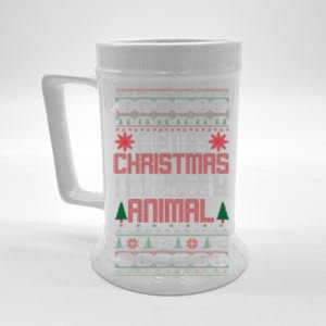 Christmas Merry Xmas Ya Filthy Animal Meme Lol Ugly Xmas Beer Stein